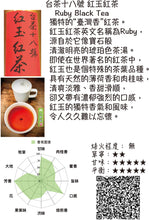 Load image into Gallery viewer, The Ruby Black Tea Jade Rouge, Organic Yuchi, Taiwan