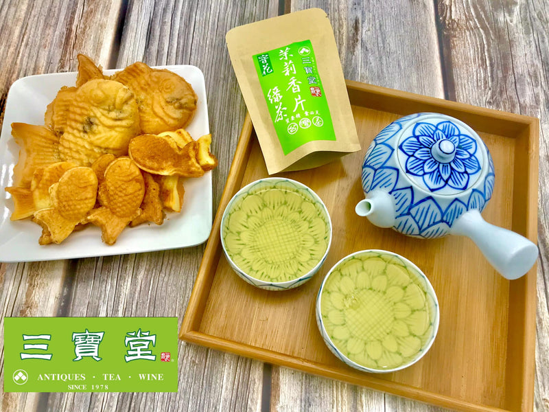 小豆あん 鯛焼き X 茉莉香片 Jasmine Tea 三寶堂 SANBAOTEA